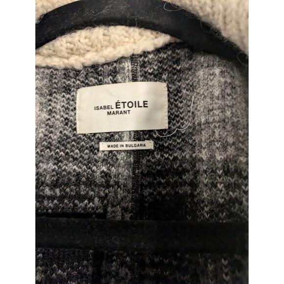 Isabel Marant Plaid Wool Jacket Coat Size 40 - Picture 7 of 8